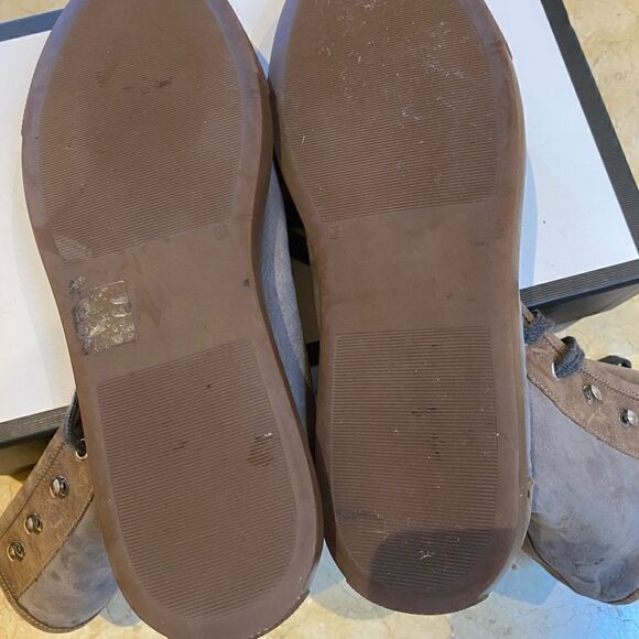 Brunello Cucinelli brown and gray booty with shearling detail. Size 10 - Picture 4 of 8